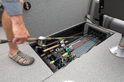 In-Floor Rod Locker w/Rod Holder and Tubes (10)