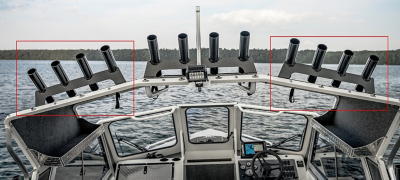 Hardtop Angled Top Mount Rod Holders - 8