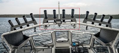 Hardtop Center Top Mount Rod Holders