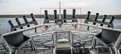 Hardtop Center Top Mount Rod Holders - 4