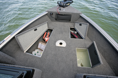 Impact XS Bow Deck Storage Compartments