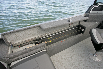 Impact XS Port Side Rod Storage Compartment Open