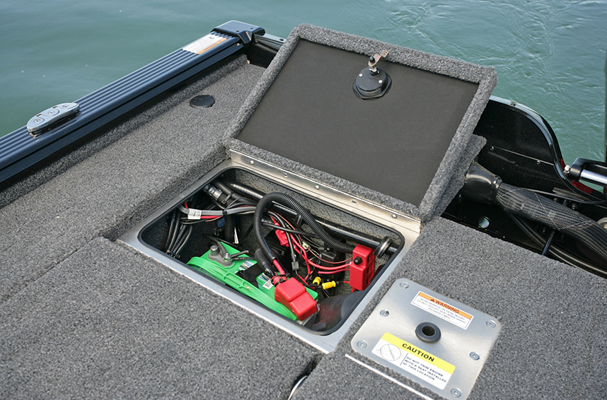 Pro-V Musky XS Aft Deck Starboard Battery Storage Compartment