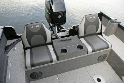 Rebel XL Sport-SS Aft Deck with Optional Flip Bench - Up with Seats Open