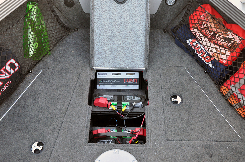 Tyee Bow Deck Battery Storage Compartment