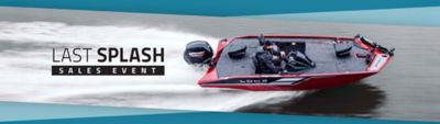Image that says, 'Last Splash Sales Event' with a boat running in the background.