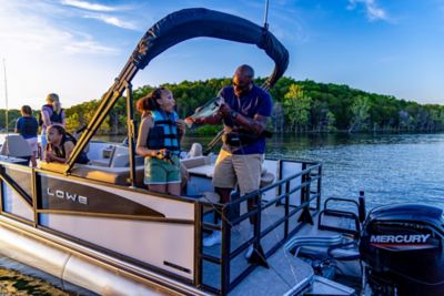 LF 194 Pontoon Rear View from Exterior
