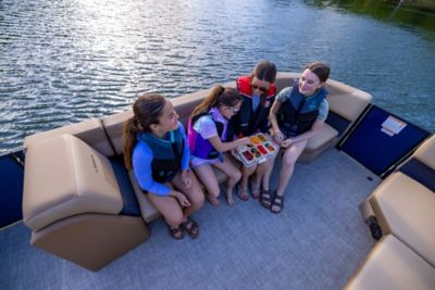 LF 232 Pontoon Lounger In Use 