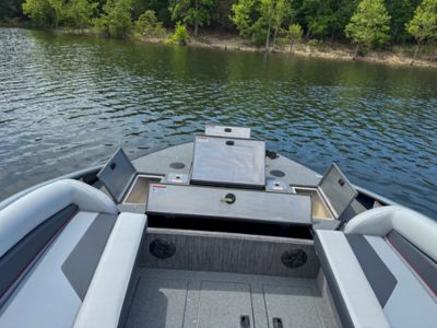 Storage in the Lowe SD224 Pontoon