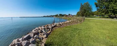 BEACH AT BELLE ISLE IN DETROIT